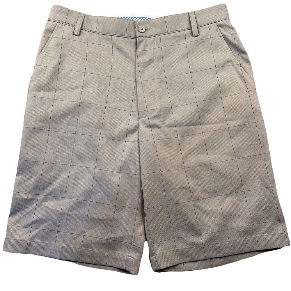 FootJoy FJ Chino Shorts Mens Size 32 Gray Lightweight Golf Performance Stretch